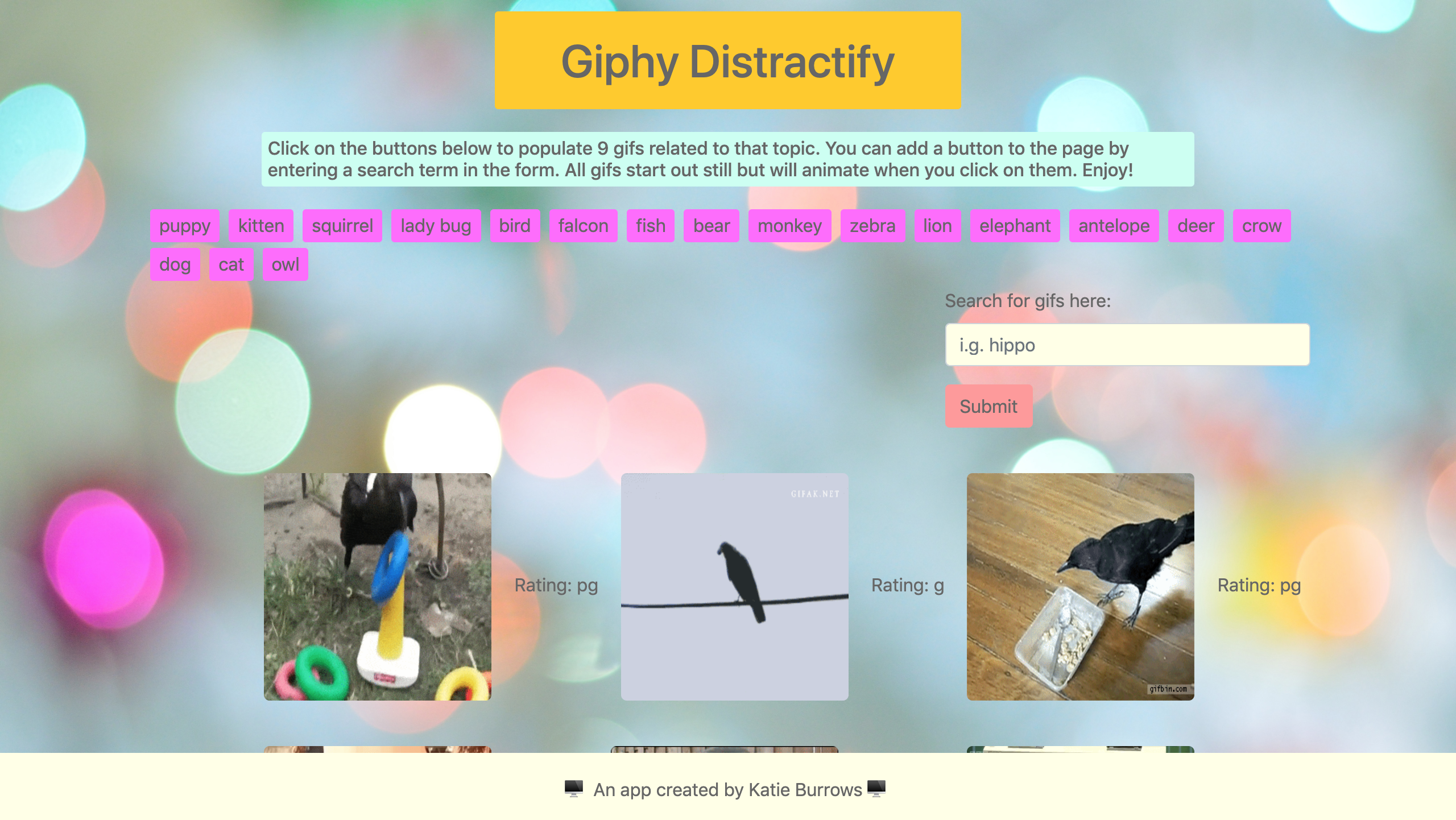 giphy distractify project